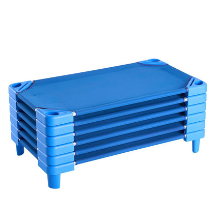 Kids Daycare Nap Cots, Stackable 6-Pack, 40 x 23 in