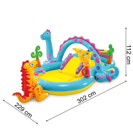 Dětské vodní hřiště Dinoland se skluzavkou a fontánou