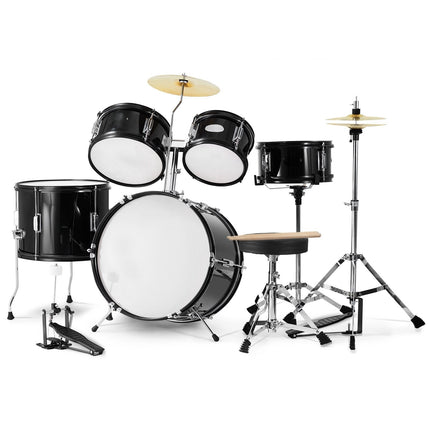 Kids Drum Set 5-Piece, 16 In, Throne, Cymbals, Sticks