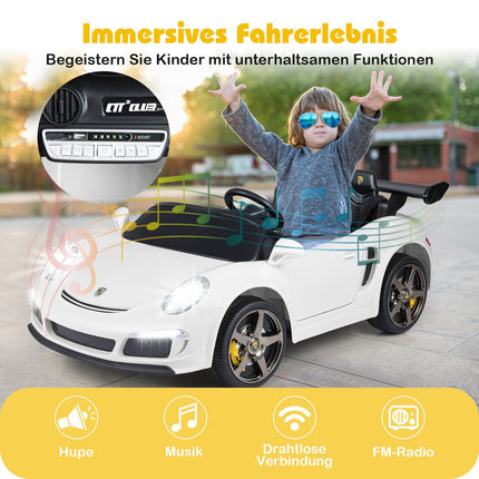 Dětské elektrické autíčko 12V, dálkové ovládání, LED světla, 4WD
