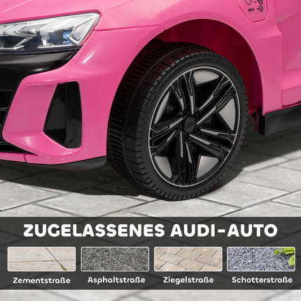 Dětské elektrické autíčko s dálkovým ovládáním, pás, hudba, růžová, 3-5 let