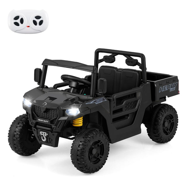 Kids Electric Dump Truck with Remote Control, 12V, Black