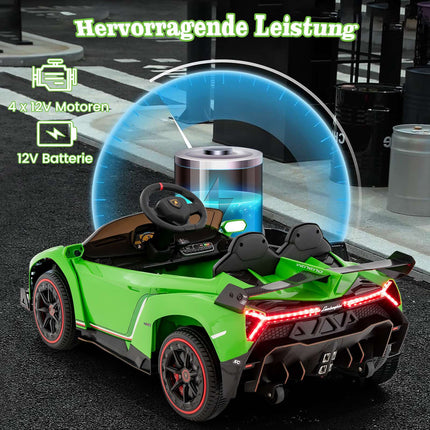 Dětské elektrické autíčko Lamborghini s dálkovým ovládáním a LED světly