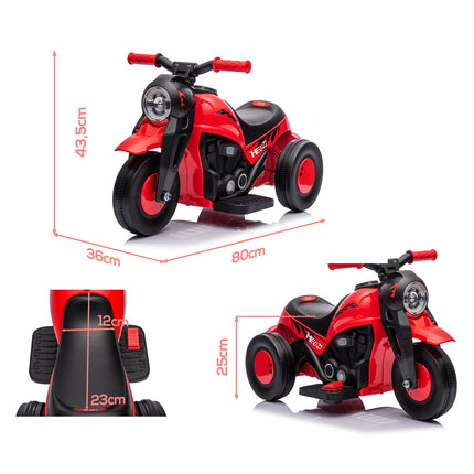 Dětská elektrická motorka, 6V s hudbou, 2.5-3 km/h, věk 2-5
