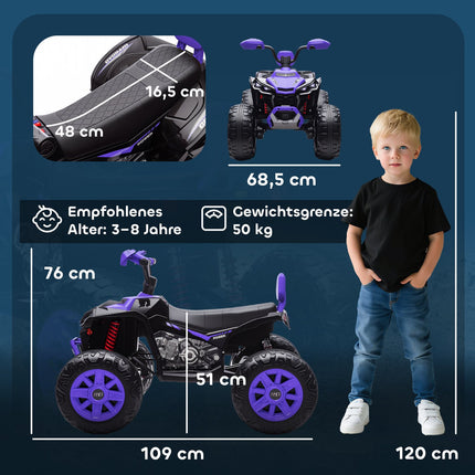 Dětská elektrická čtyřkolka, 24V, 4 kola, USB, MP3, 6.5 km/h