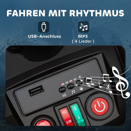 Dětská elektrická čtyřkolka, 24V, 4 kola, USB, MP3, 6.5 km/h