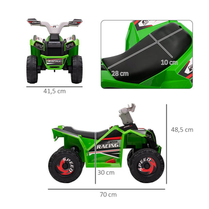 Dětská elektrická čtyřkolka, 2.5 km/h, výdrž 50 minut