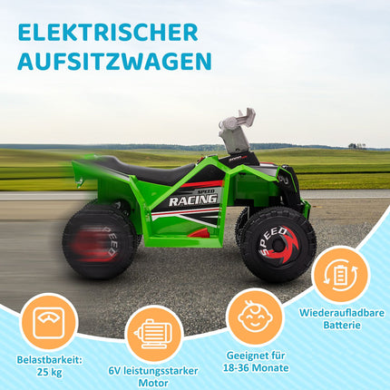 Dětská elektrická čtyřkolka, 2.5 km/h, výdrž 50 minut