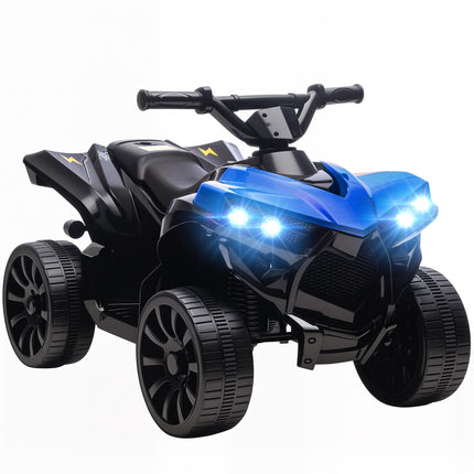 Dětská elektrická čtyřkolka, motor 6V, hudba a světla, modrá