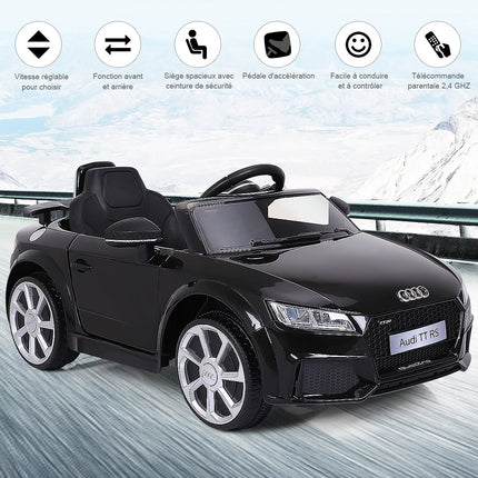 Dětské elektrické autíčko, dálkové ovládání, USB, černé