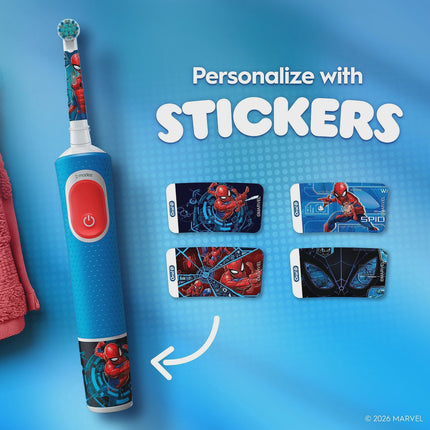 Kids Electric Toothbrush with Case – Spider-Man Theme