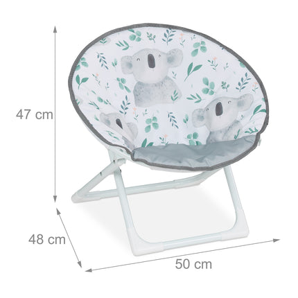 Kids Folding Moon Chair – Padded, Water-Repellent Seat