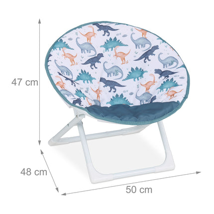 Kids Folding Moon Chair – Padded, Water-Repellent Seat