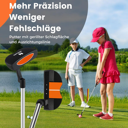 Dětská sada golfových holí pro praváky, 11-13 let, oranžová