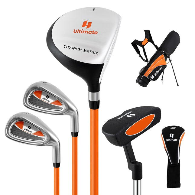 Kids Golf Club Set, Right-Handed, Ages 8-10, Orange