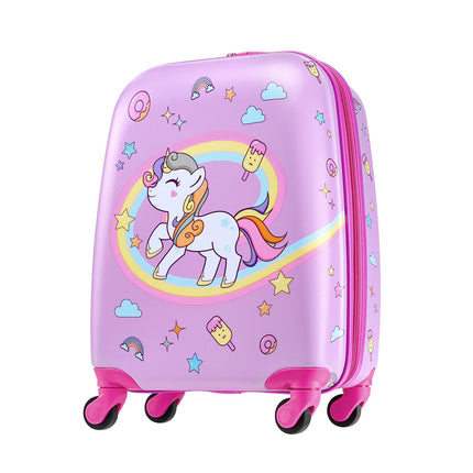 Kids Luggage Set, 18-Inch 5-Piece Unicorn Hardside Spinner