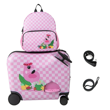Dětský set zavazadel s batohem, 12"+18", tvrdá skořepina