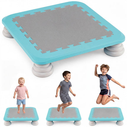 Kids Mini Trampoline, 25.5" with Non-Slip Foot Pads, Blue