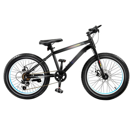 Kids Mountain Bike 20 Inch, 7-Speed, Dual Disc Brakes