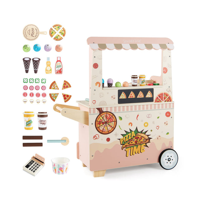 Dětský pizza food truck s magnetickou tabulí