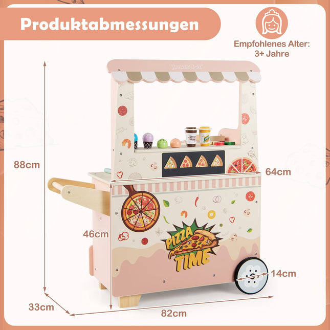 Dětský pizza food truck s magnetickou tabulí