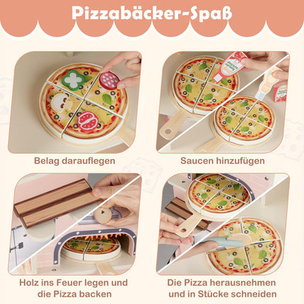 Dětský pizza food truck s magnetickou tabulí