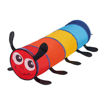 Kids Pop-Up Caterpillar Play Tunnel, Collapsible Indoor/Outdoor