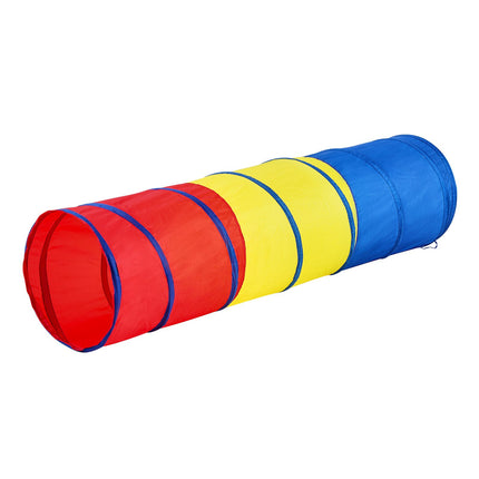 Kids Pop-Up Crawl Play Tunnel, Collapsible Indoor/Outdoor