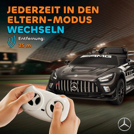 Dětské elektrické autíčko, baterie 12V, LED světla, hudba, černé