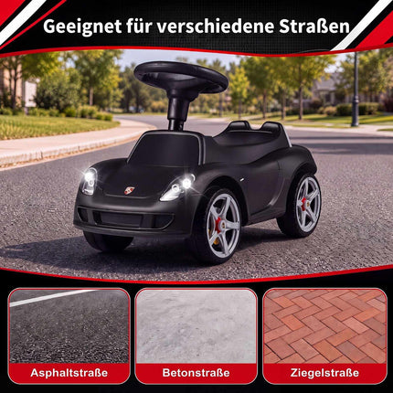 Kids Ride-On Car with Horn & Sound, Porsche Licensed