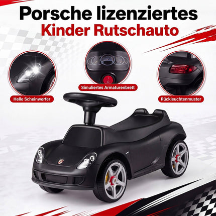 Kids Ride-On Car with Horn & Sound, Porsche Licensed
