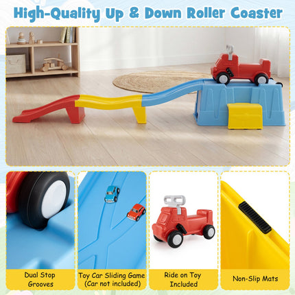 Kids Ride-On Toy with Storage & Race Tracks, Ages 3+