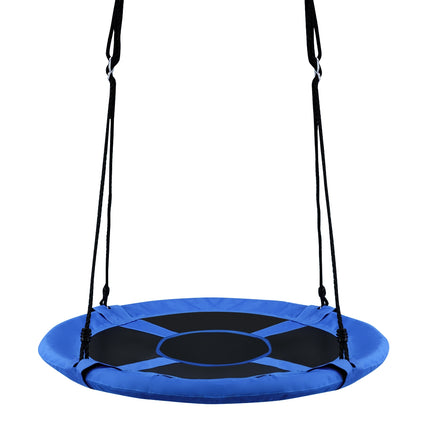 Dětská kulatá hnízdová houpačka, 100 cm, nastavitelné lano, nosnost 150 kg