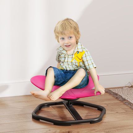 Kids' Sensory Swivel Chair, Butterfly Shape, Pink