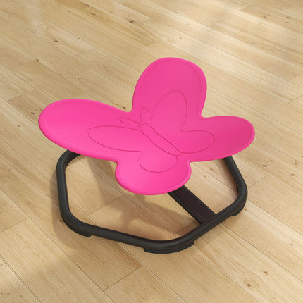 Kids' Sensory Swivel Chair, Butterfly Shape, Pink