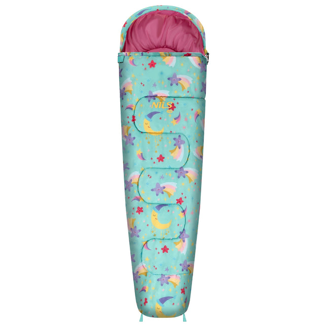 Kids Sleeping Bag with Backpack, Stars, 12C Comfort