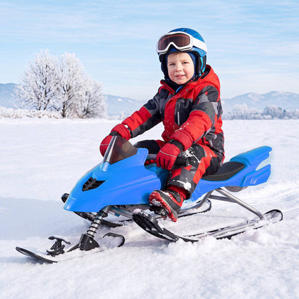 Kids Snow Racer Sled with Brakes & Steering, Ages 6-12