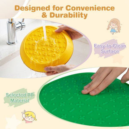 Kids' Stepping Stones, Crab Theme, Non-Slip, 5 Pieces