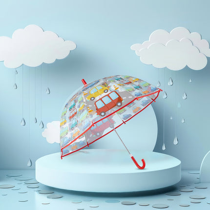 Kids' Stick Umbrella – Colorful, Easy Open, Durable