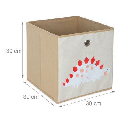 Dětské úložné boxy, sada 4 ks – skládací, zvířecí motivy