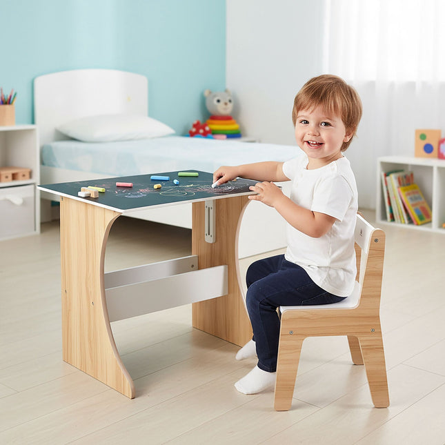 Dětský stůl a židle s deskou na křídu