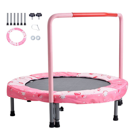 Kids Trampoline 36 Inch, Foldable with Handlebar