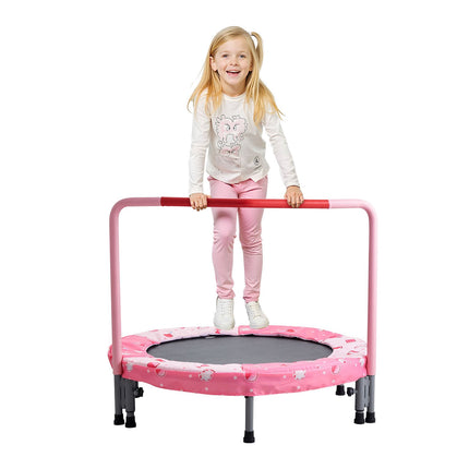Kids Trampoline 36 Inch, Foldable with Handlebar