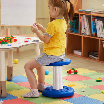 Kids Wobble Chair With Cushion, 360 Swivel, Blue 3-7