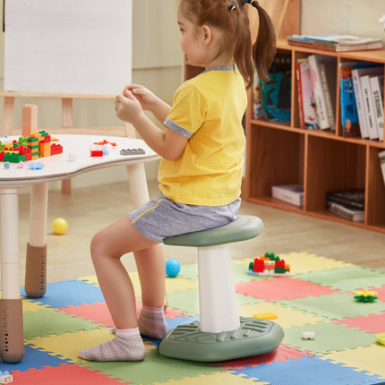 Kids Wobble Chair with Cushion, 360 Swivel, Green