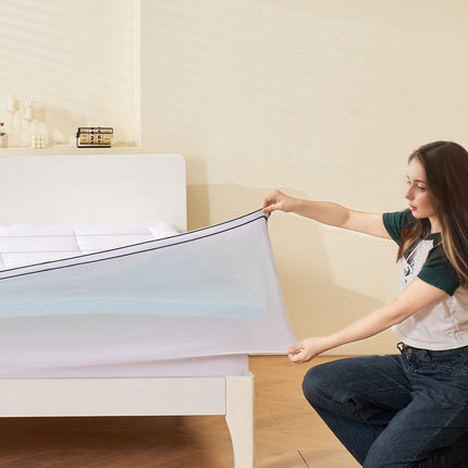 King Mattress Topper, 4 Inch Gel Memory Foam, With Skirt