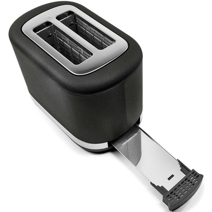 KitchenAid 2-Slice Toaster with Manual Lift Lever, Cast Iron Black, All-Metal
