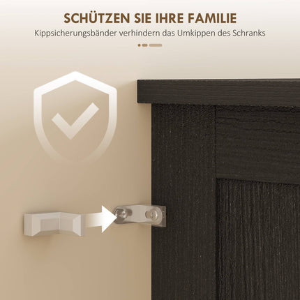 Kitchen Cabinet, Black Acrylic Front, 76 x 40 x 182.5 cm