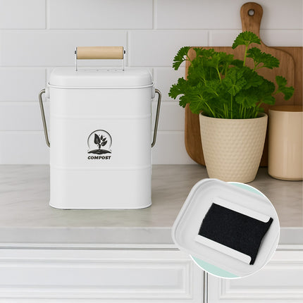Kuchyňský koš na bioodpad 3.5L, nepropouští pach, s filtry