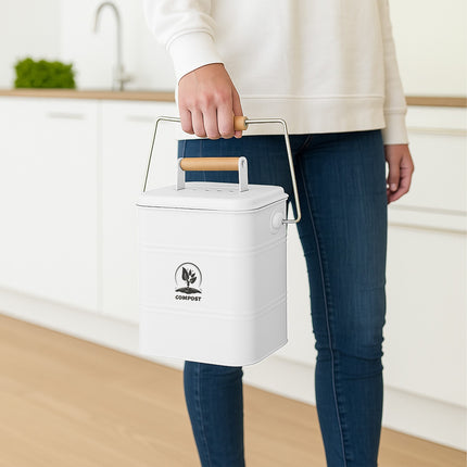 Kuchyňský koš na bioodpad 3.5L, nepropouští pach, s filtry